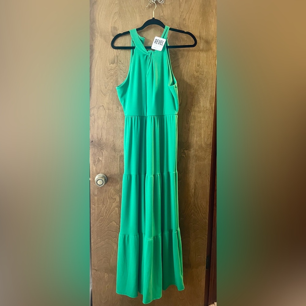 NWT Gilli Women’s Rebecca Maxi Dress In Kelly Green - Picture 4 of 8